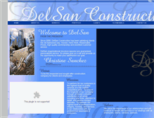 Tablet Screenshot of delsanconstruction.com
